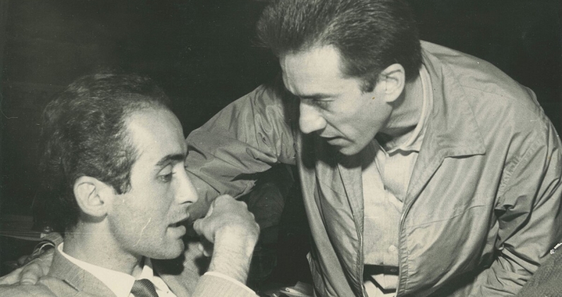 El cineasta brasileño Vladimir Herzog conversa con Fernando Birri durante la década de 1960. CC El cineasta brasileño Vladimir Herzog conversa con Fernando Birri durante la década de 1960. CC