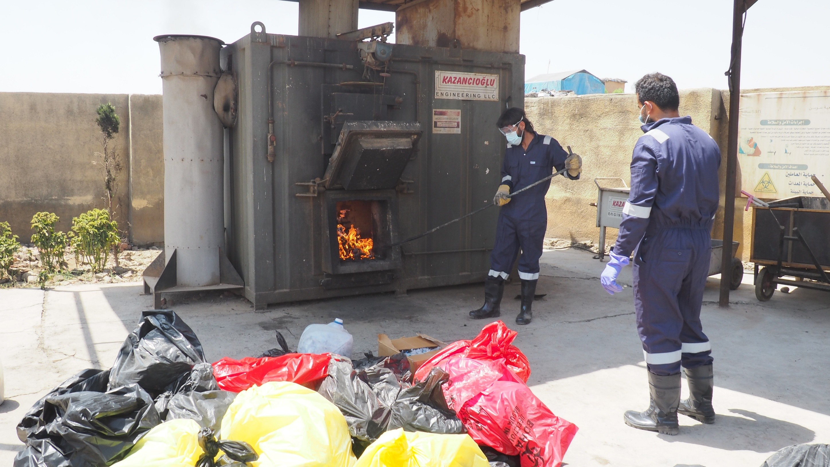 Infraestructura de gestión de residuos en el Norte y el Este de Siria puesta en marcha con el apoyo del AMB. CORTESÍA