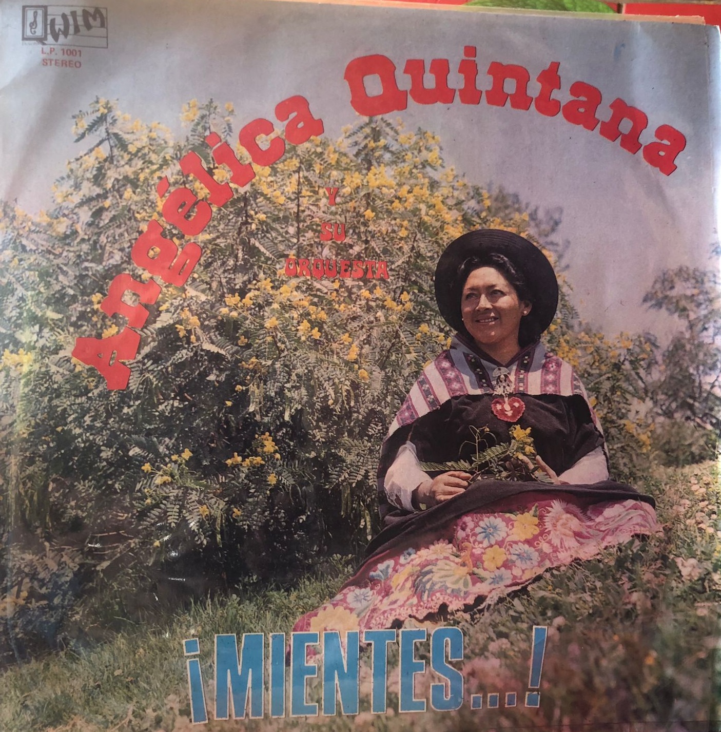 Portada del LP de Angélica Quintana, cantante y difusora del canto wanka, asesinada en 1986. ARCHIVO