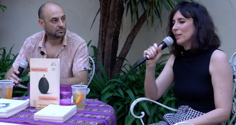 Magalí Etchebarne durante la presentación de 'La vida por delante' en Buenos Aires. NICO HACHE