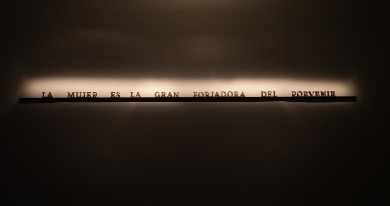 Milena Moena recupera una frase de Augusto Pinochet dirigida a las mujeres chilenas. CYNTHIA SHUFFER