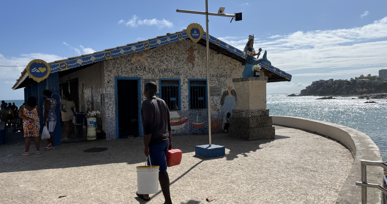 Casa de Yemanjá, en Salvador de Bahía, dedicada a la orixá del mar en las religiones de matriz africana. HE