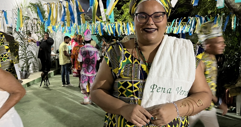 Naiade Carneira, practicante de candomblé en Lauro de Freitas, área metropolitana de Salvador de Bahía. HE