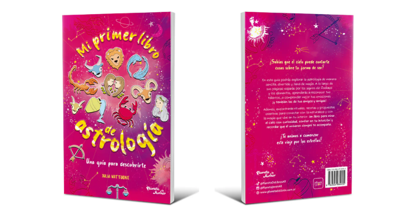 'Mi primer libro de astrología', publicado por Planeta en Argentina, propone actividades y lecturas para niñas y niños. CORTESÍA