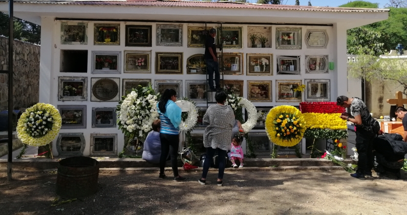 Mausoleo de la Policía Boliviana, donde reposan miembros de la institución fallecidos. CRISTIAN FRANZ PALACIOS BARROZO