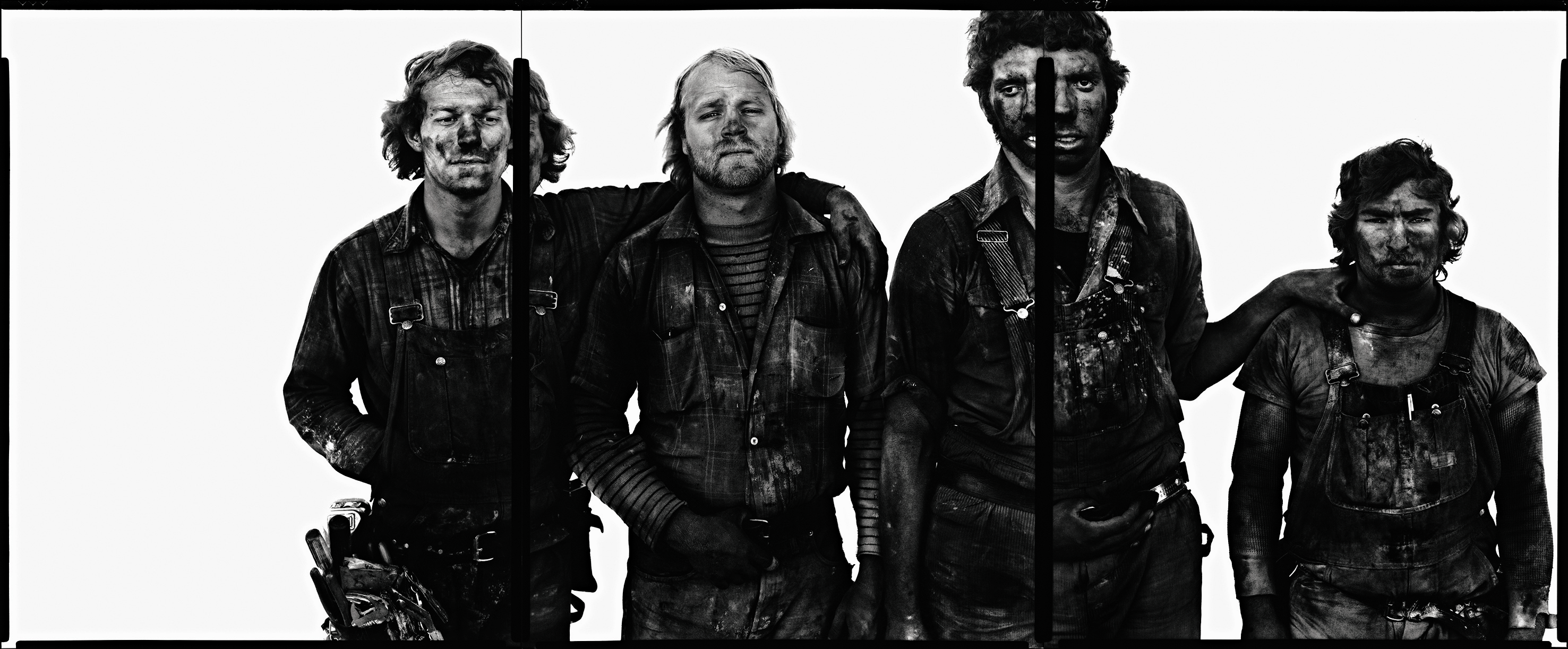 98 Roger Tims, Jim Duncan, Leonard Markley, Don Belak, coal miners, Reliance, Wyoming, August 29, 1979