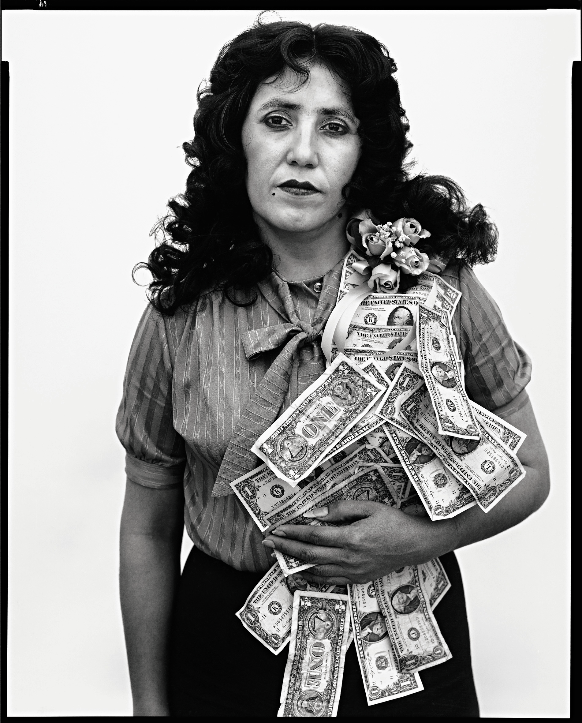 76 Petra Alvarado, factory worker, on her birthday, El Paso, Texas, April 22, 1982. RICHARD AVEDON 76 Petra Alvarado, factory worker, on her birthday, El Paso, Texas, April 22, 1982. RICHARD AVEDON