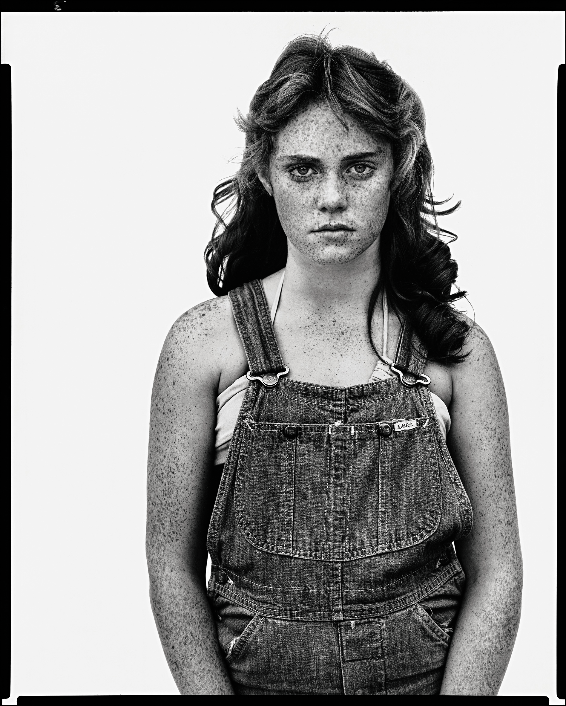 Sandra Bennett, twelve year old, Rocky Ford, Colorado, August 23, 1980. RICHARD AVEDON Sandra Bennett, twelve year old, Rocky Ford, Colorado, August 23, 1980. RICHARD AVEDON