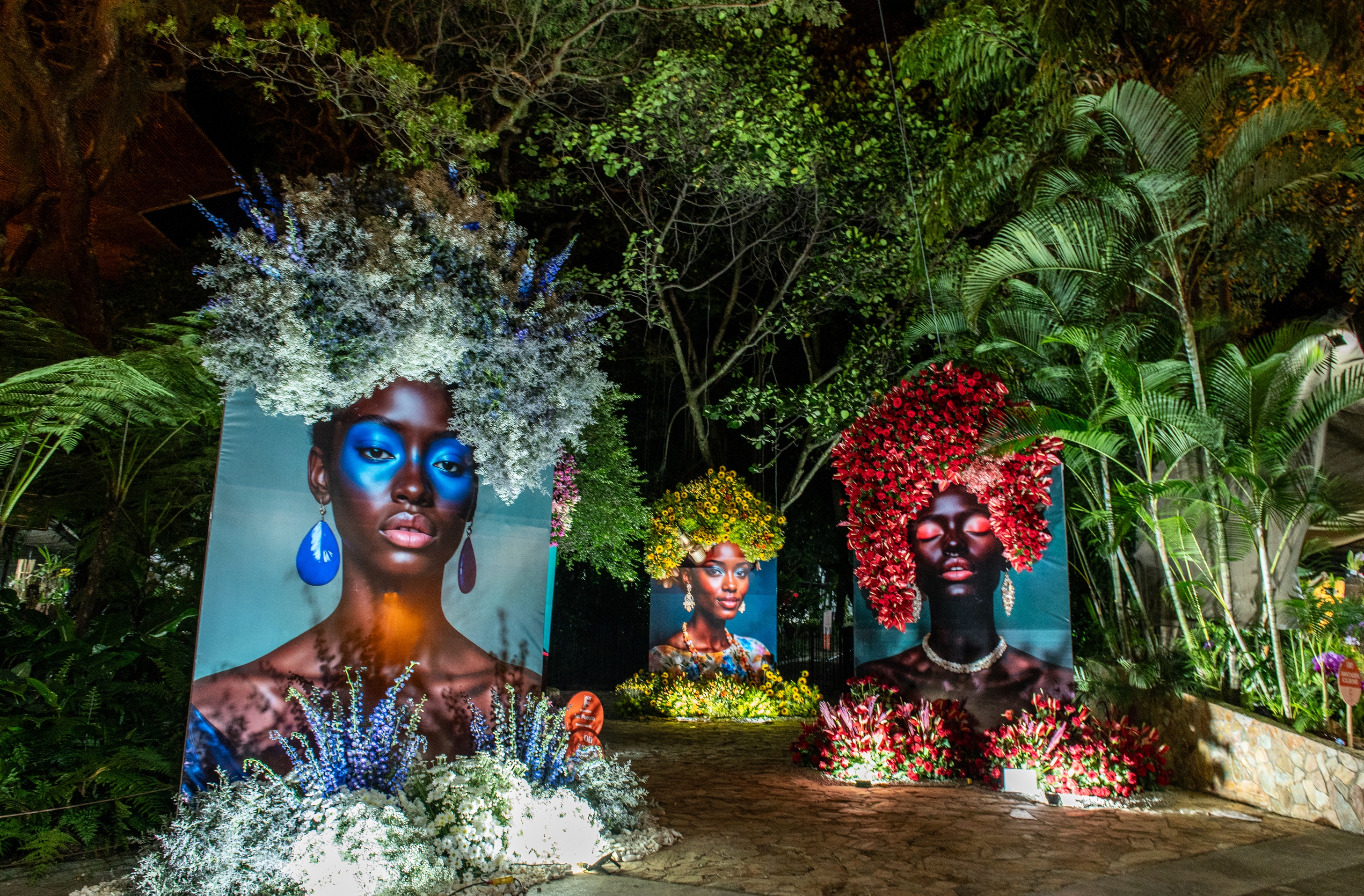 Las instalaciones florales forman parte de la programación de la Feria de las Flores de Medellín. NICOLÁS GÓMEZ