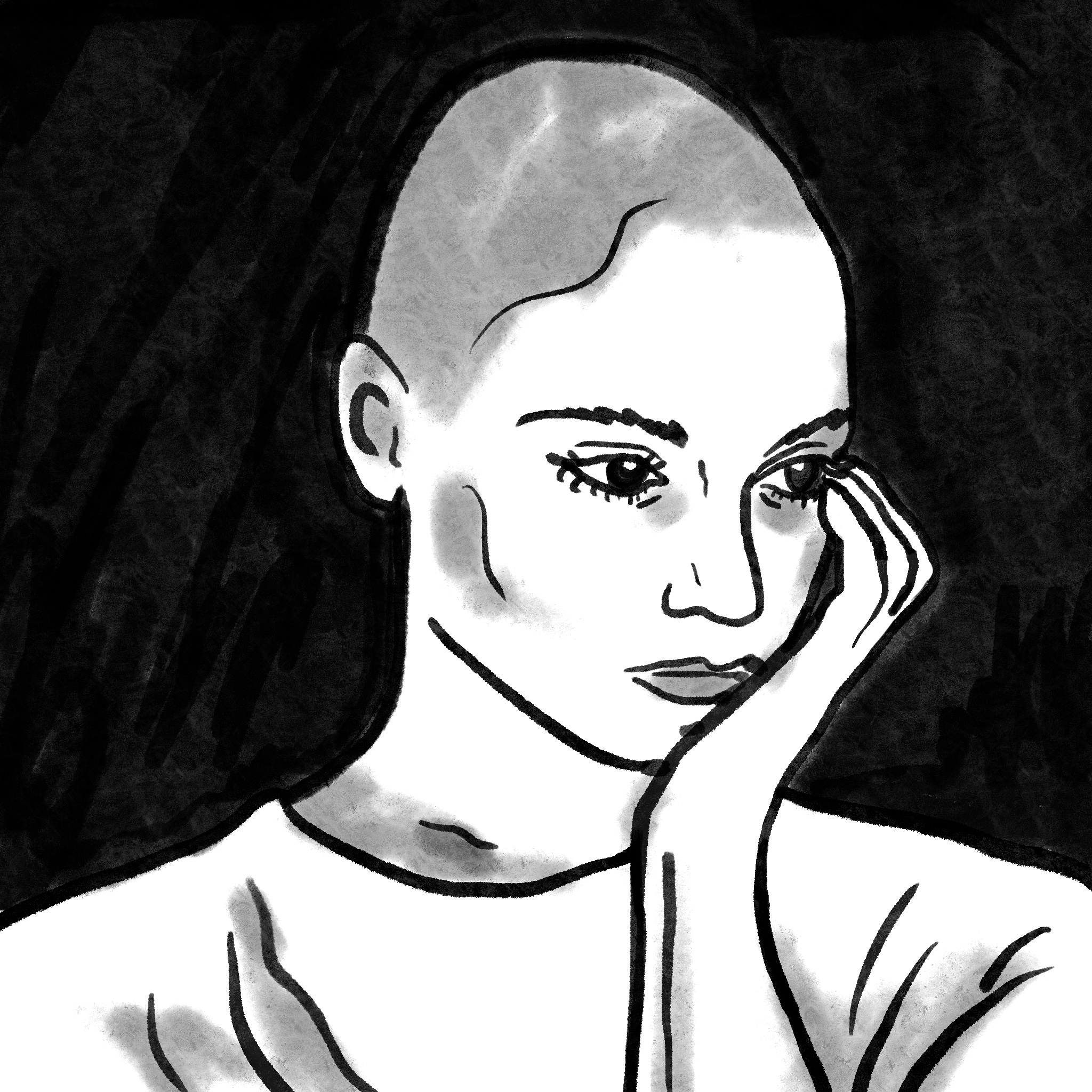Sinéad O’Connor y su icónico pelo rapado. PAULA SOSA HOLT