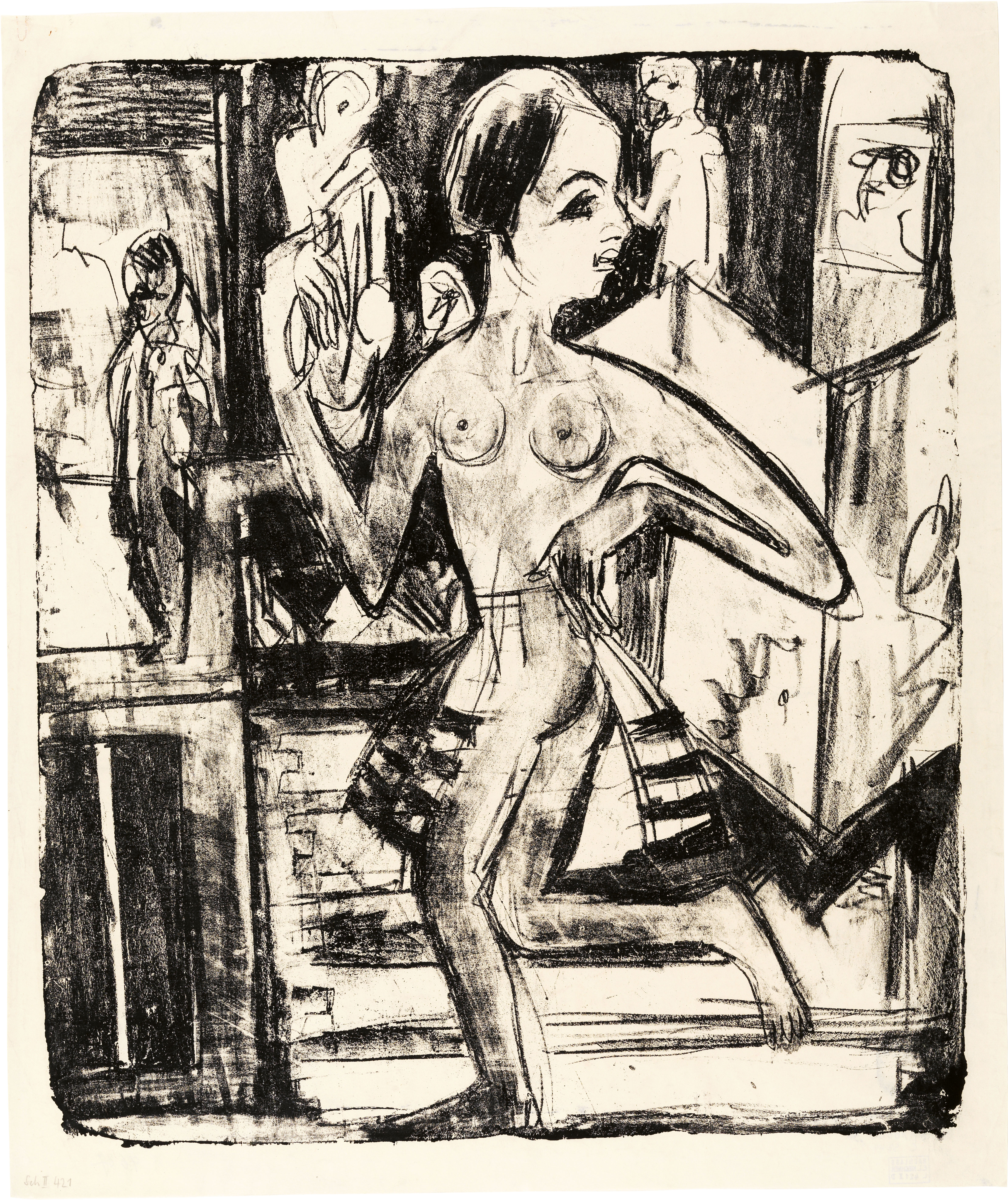 'Bailarina desnuda' (1921), de Ernst Ludwig Kirchner. BRÜCKE-MUSEUM / ROMN MÄRZ 'Bailarina desnuda' (1921), de Ernst Ludwig Kirchner. BRÜCKE-MUSEUM / ROMN MÄRZ