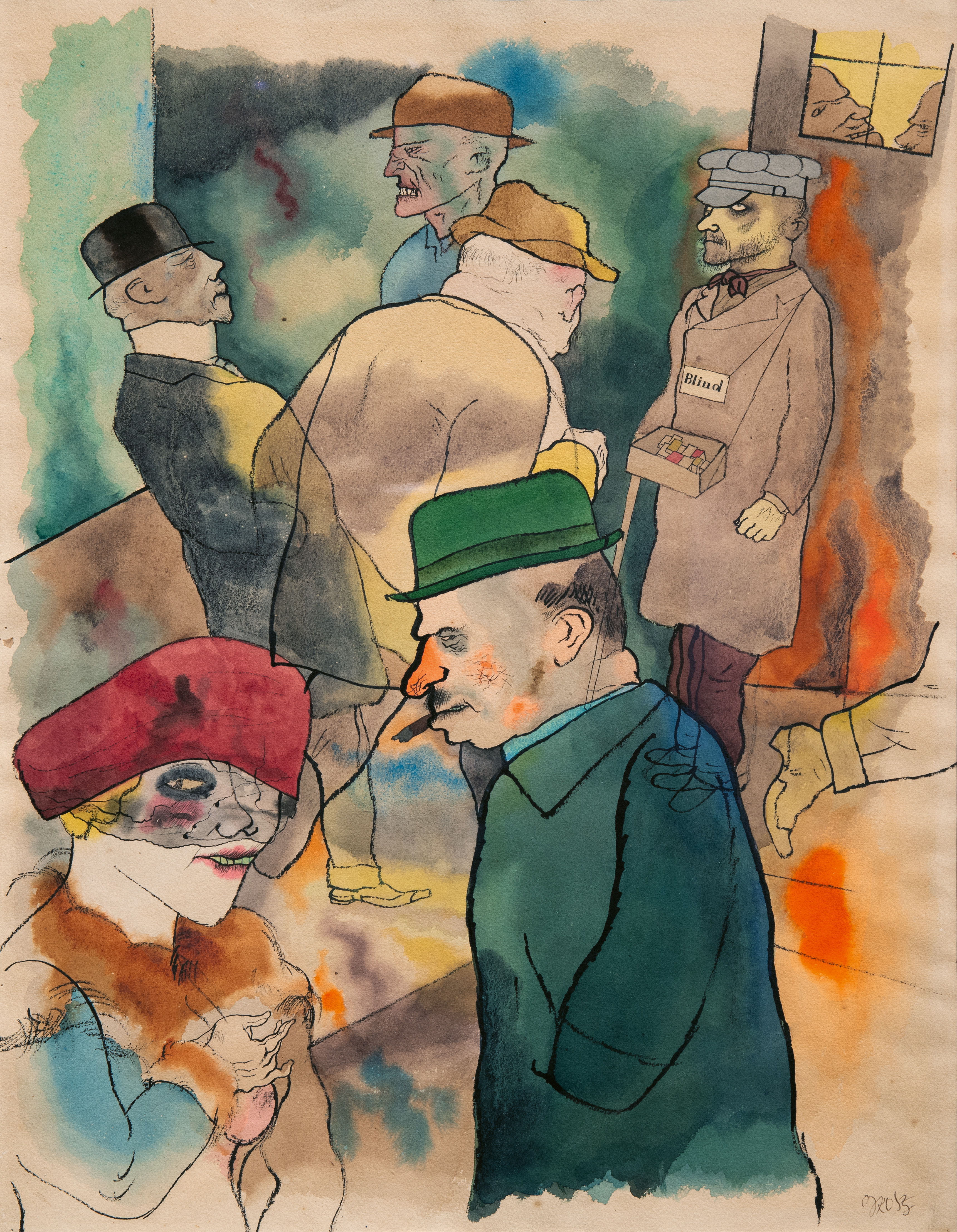 'Crepúsculo' (1922), de George Grosz. MUSEO NACIONAL THYSSEN-BORNEMISZA, MADRID / ESTATE OF GEORGE GROSZ, PRINCETON, N.J., VEGAP, 2026 'Crepúsculo' (1922), de George Grosz. MUSEO NACIONAL THYSSEN-BORNEMISZA, MADRID / ESTATE OF GEORGE GROSZ, PRINCETON, N.J., VEGAP, 2026