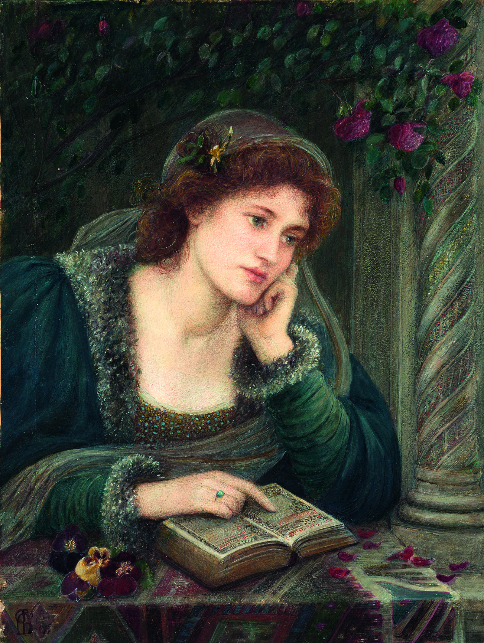 'Beatriz' (1896), de Marie Spartali Stillman. DELAWARE ART MUSEUM 'Beatriz' (1896), de Marie Spartali Stillman. DELAWARE ART MUSEUM