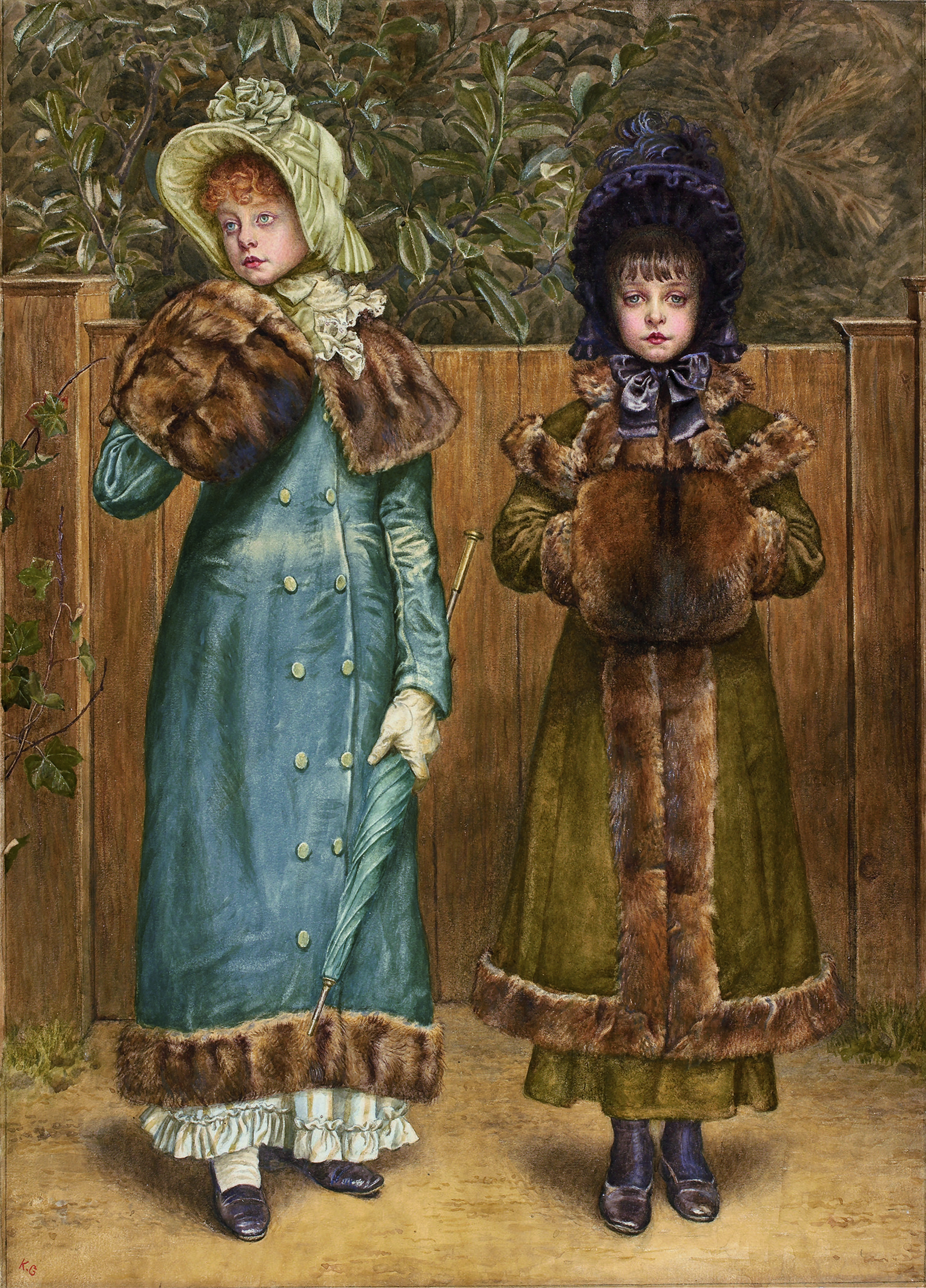 'Señoritas' (1879), de Kate Greenaway. NATIONAL MUSEUMS LIVERPOOLWALKER ART GALLERY 'Señoritas' (1879), de Kate Greenaway. NATIONAL MUSEUMS LIVERPOOLWALKER ART GALLERY