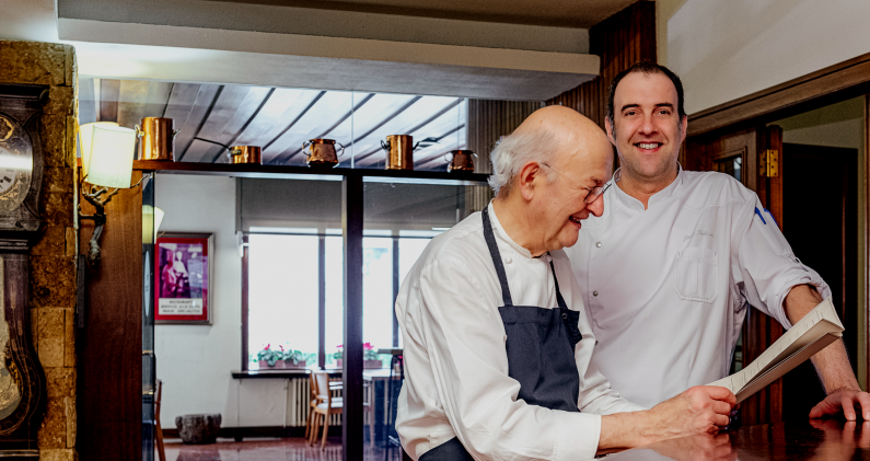 Jaume Subirós y su hijo Jordi, dos generaciones del Motel Empordà. CORTESÍA Jaume Subirós y su hijo Jordi, dos generaciones del Motel Empordà. CORTESÍA