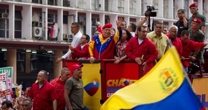 Hugo Chávez, en una marcha en Caracas, el 11 de junio de 2012. FLICKR/WALTER VARGAS CON LICENCIA CC BY SA 2.0