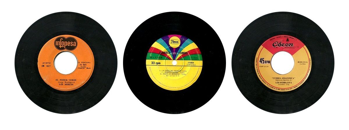 Singles de cumbia amazónica de Los Mirlos, Juaneco y su Combo y Los Wembler's. ARCHIVO Singles de cumbia amazónica de Los Mirlos, Juaneco y su Combo y Los Wembler's. ARCHIVO