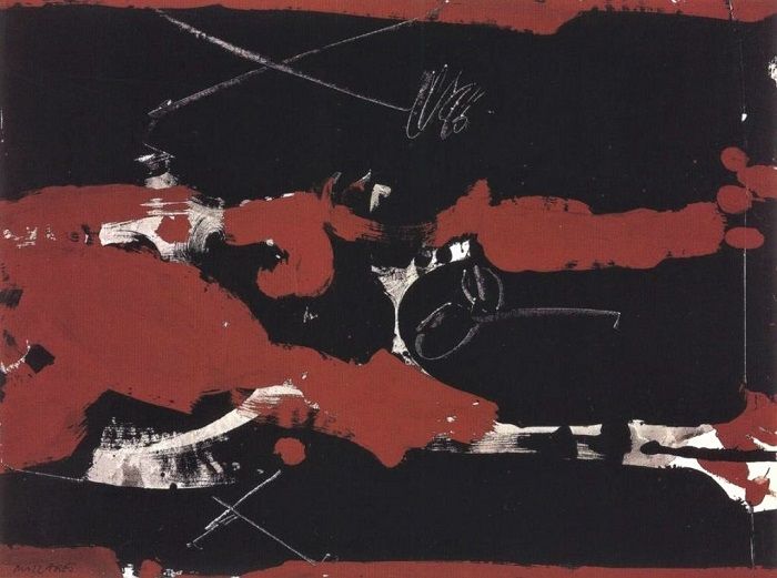 'Sin título', de Manolo Millares (1965). CENTRE CULTURAL BLANQUERNA 'Sin título', de Manolo Millares (1965). CENTRE CULTURAL BLANQUERNA