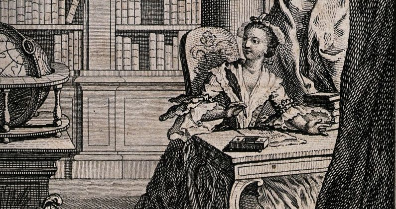Grabado de I. Taylor de una mujer escribiendo una carta. WELLCOME COLLECTION Grabado de I. Taylor de una mujer escribiendo una carta. WELLCOME COLLECTION
