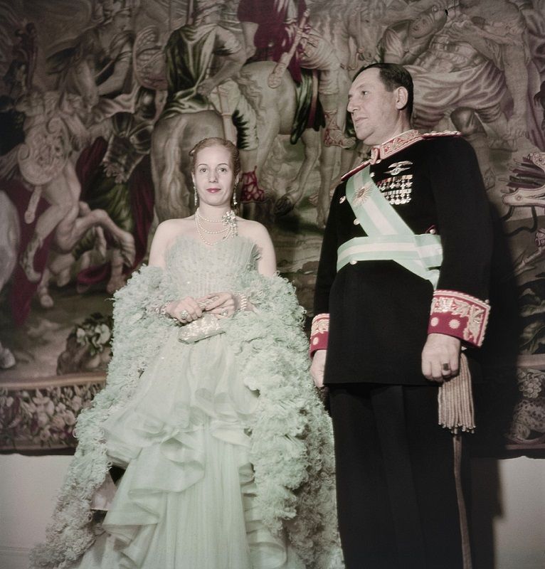 Eva y Juan Domingo Perón, fotografiados por Gisèle Freund . CORTESÍA CENTRO JOSÉ GUERRERO