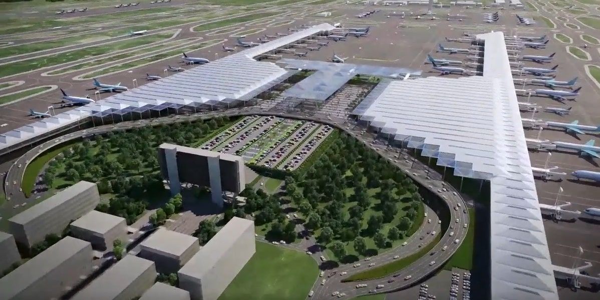 Recreación virtual del nuevo Aeropuerto Internacional Felipe Ángeles de Ciudad de México, desde donde ya anuncian vuelos. GOBIERNO DE MÉXICO