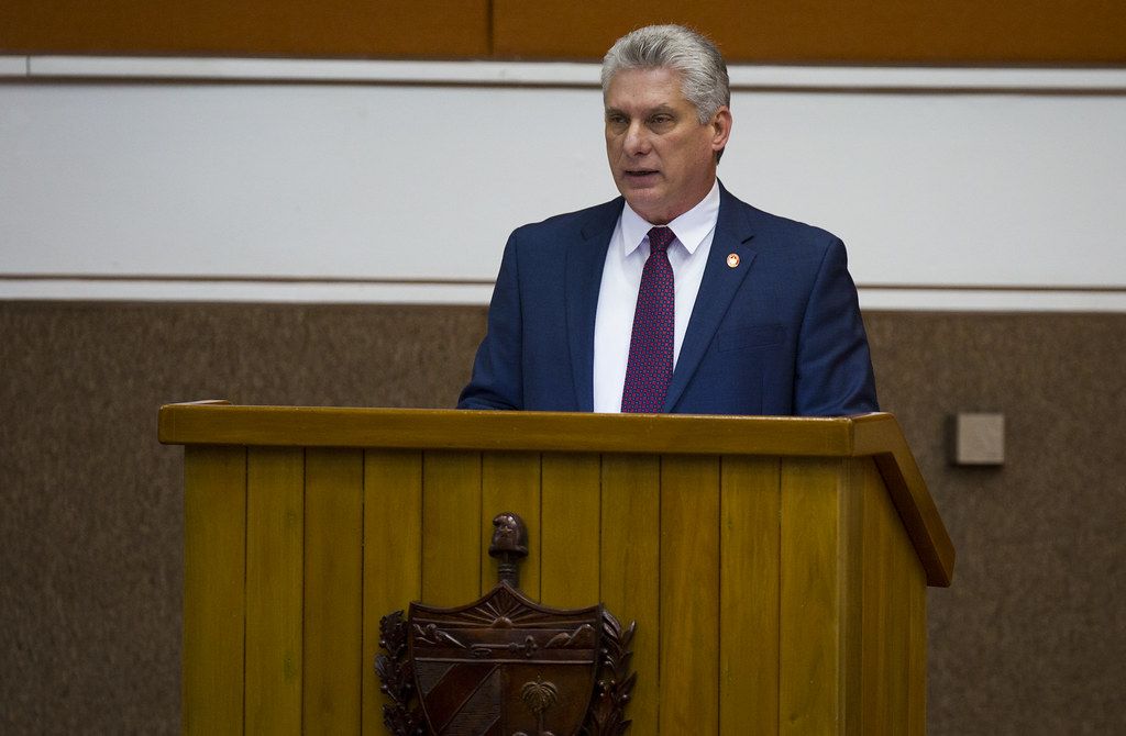 El presidente de Cuba, Miguel Díaz Canel. CUBADEBATE/IRENE PÉREZ CC BY-NC-SA 2.0