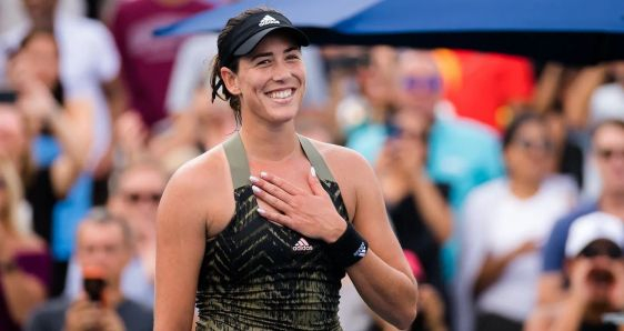 La española Garbiñe Muguruza, ganadora de la final del torneo de tenis de la WTA celebrado en Guadalajara. WTA