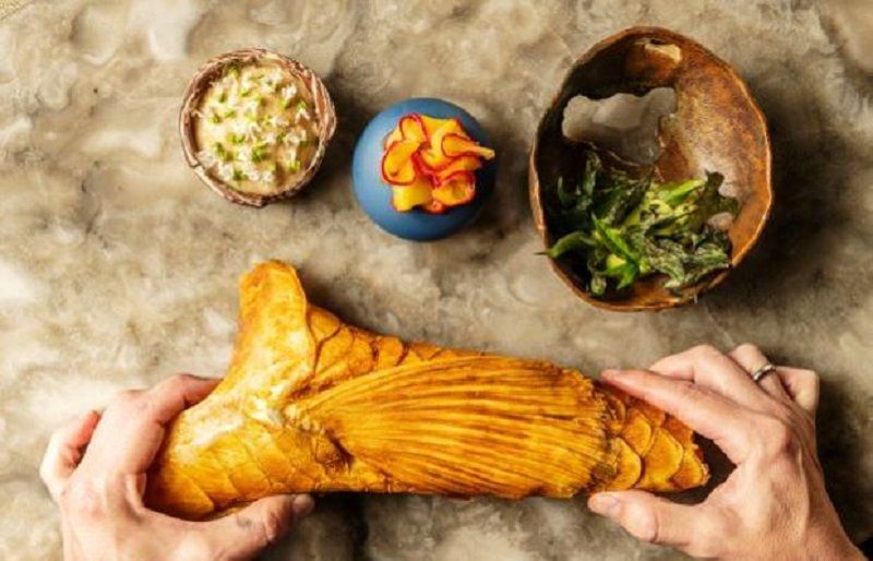 Un plato de Central, el restaurante de Perú que ha sido coronado como rey de la vanguardia gastronómica de Latinoamérica por 50 Best.