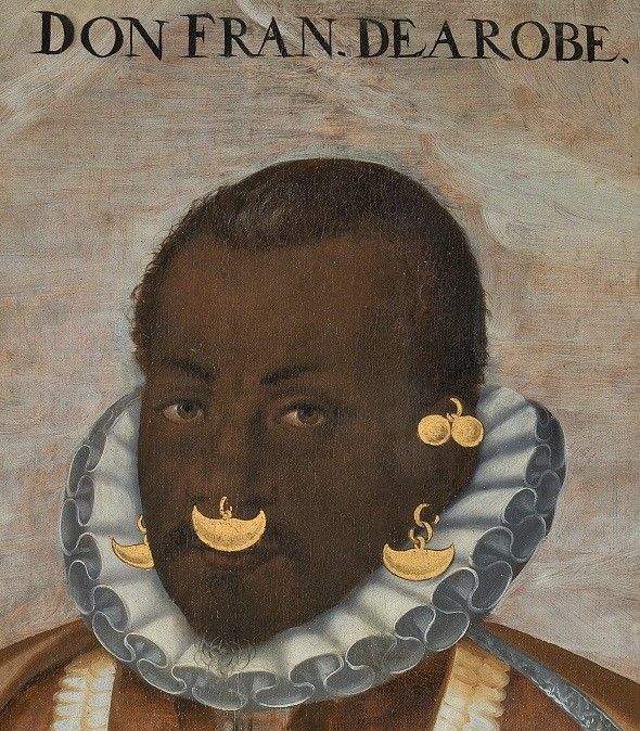 Francisco de Arobe, en 'Los tres mulatos de Esmeralda'. MUSEO DEL PRADO Francisco de Arobe, en 'Los tres mulatos de Esmeralda'. MUSEO DEL PRADO