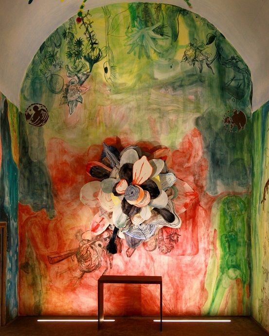 Intervención de Santi Moix en la iglesia de Sant Víctor de Sauri. ARCHIVO Intervención de Santi Moix en la iglesia de Sant Víctor de Sauri. ARCHIVO