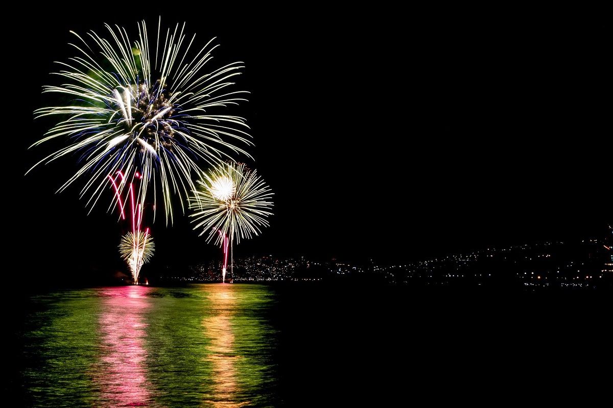 Fuegos artificiales en Chile
