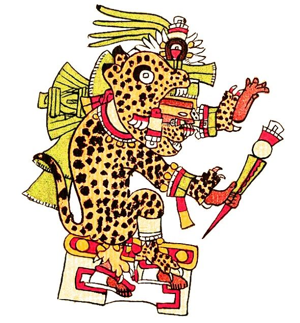 Tepeyóllotl, el dios jaguar, en el Códice Telleriano-Remensis del siglo XVI. ARCHIVO Tepeyóllotl, el dios jaguar, en el Códice Telleriano-Remensis del siglo XVI. ARCHIVO