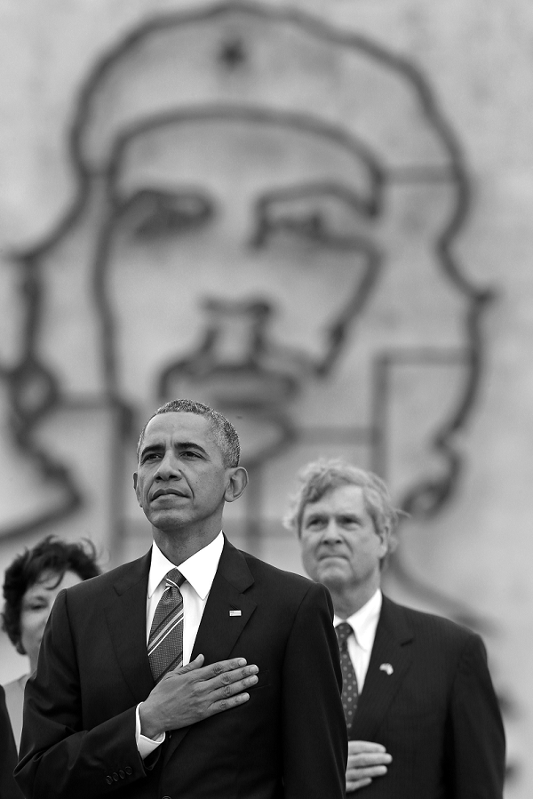 Obama, en la plaza de la Revolución de La Habana, el 21 de marzo de 2016. ALEJANDRO ERNESTO