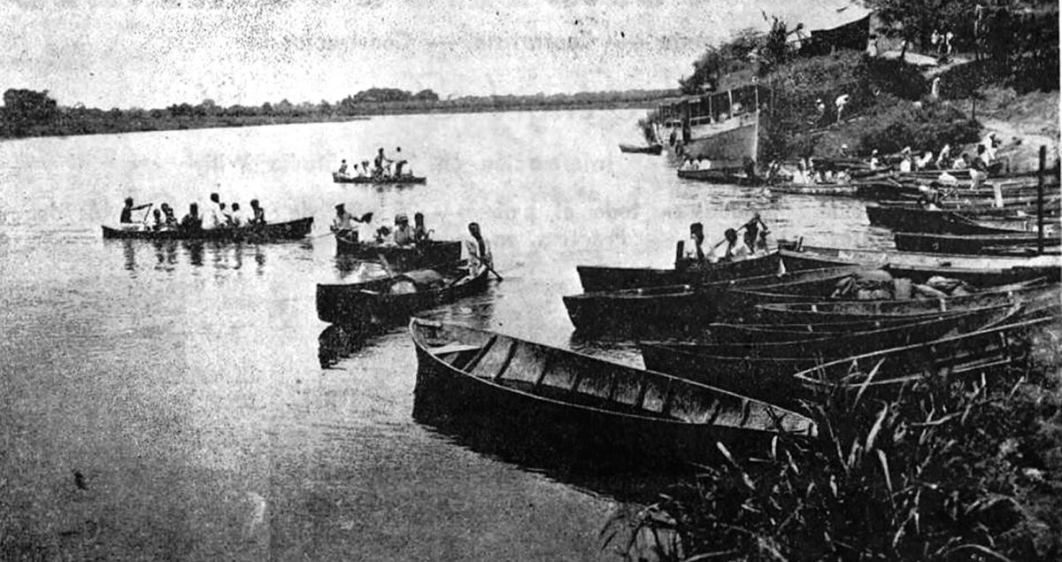 Embarcaciones en Puerto Cortés, en la época de esplendor de la ciudad. CORTESÍA LUIS HUMBERTO FIGUEROA