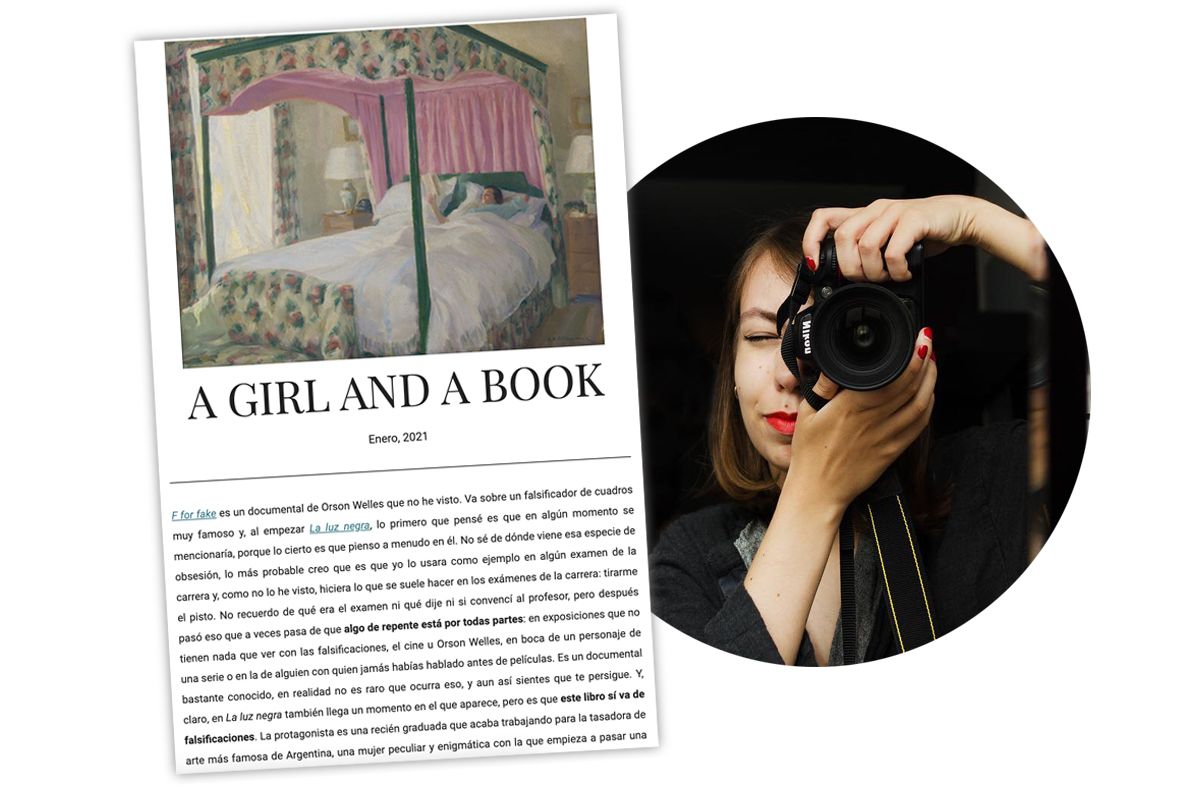 Begoña Martín Lara, autora de la newsletter 'A girl and a book'. Begoña Martín Lara, autora de la newsletter 'A girl and a book'.