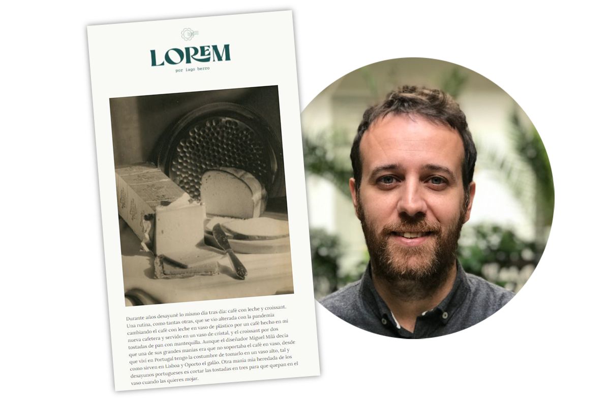 Iago Berro, autor de la newsletter 'Lorem'.