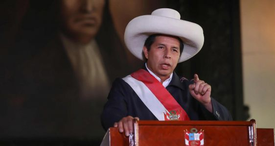 El presidente de Perú, Pedro Castillo, cuyo Gobierno atraviesa una crisis. EFE/PRESIDENCIA DEL PERÚ