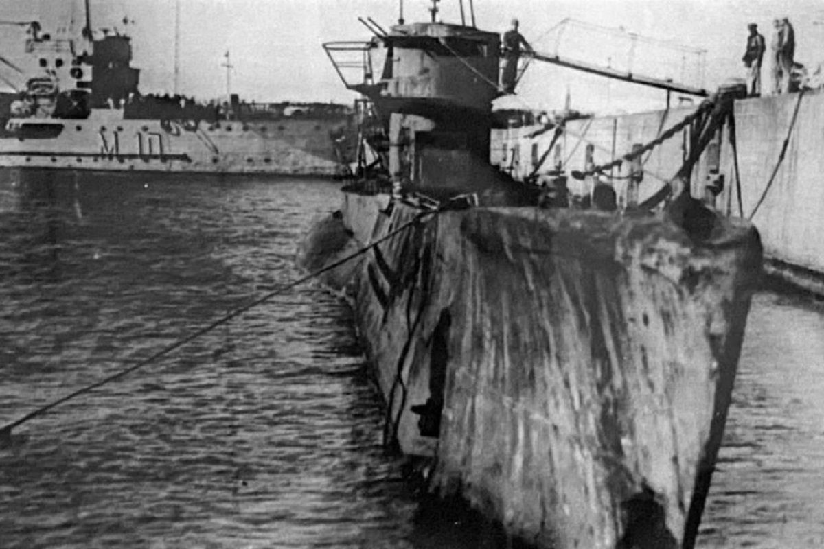 Un submarino nazi U530 en Mar del Plata, Argentina, en 1945. ARCHIVO