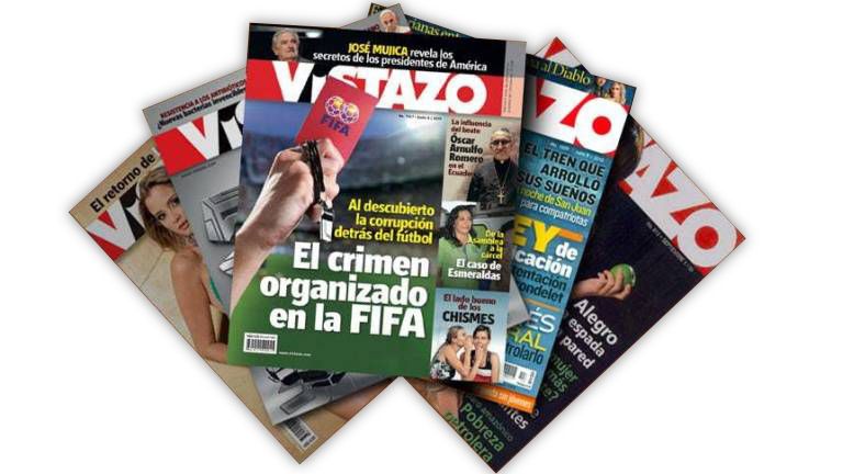 Portadas de la revista 'Vistazo'. ARCHIVO