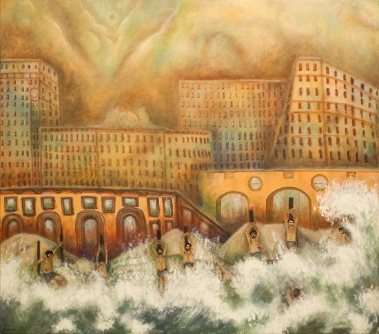 'Los mártires del Ocean', Santiago García Sáenz (2000). GALERÍA HACHE 'Los mártires del Ocean', Santiago García Sáenz (2000). GALERÍA HACHE