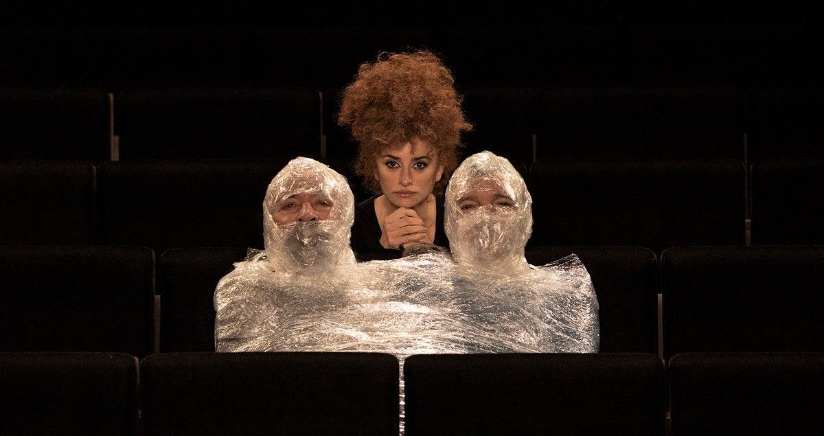 Oscar Martínez, Penélope Cruz y Antonio Banderas, en la película 'Competencia oficial', de Mariano Cohn y Gastón Duprat. MANOLO PAVÓN
