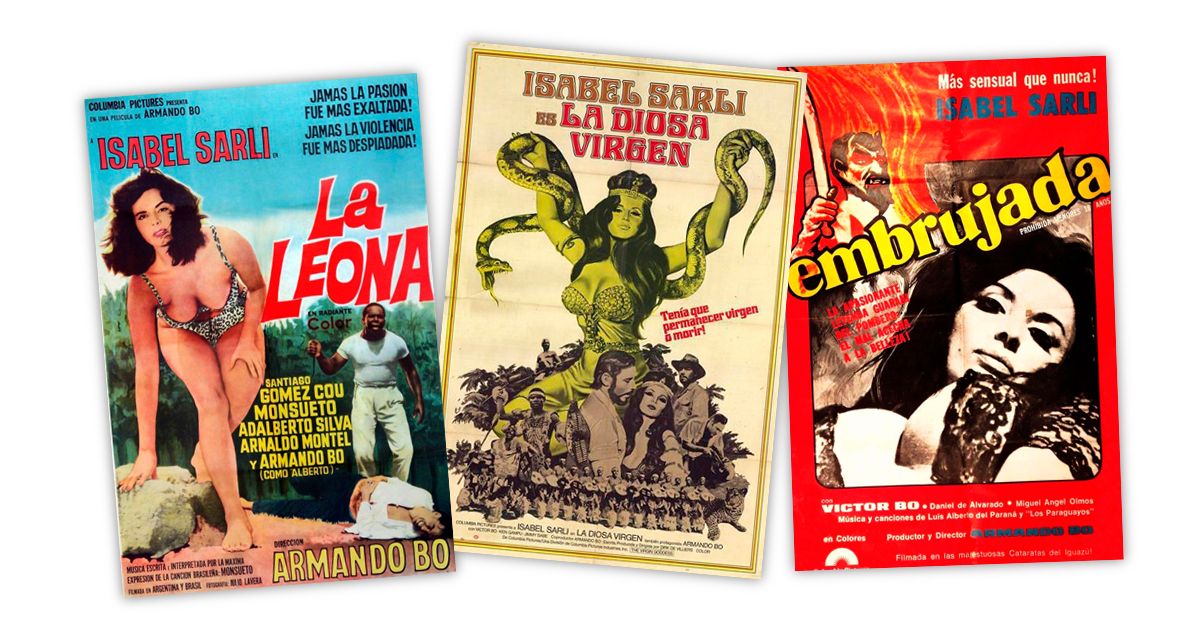 Pósters de películas de la actriz argentina Isabel "la Coca" Sarli. ARCHIVO Pósters de películas de la actriz argentina Isabel "la Coca" Sarli. ARCHIVO