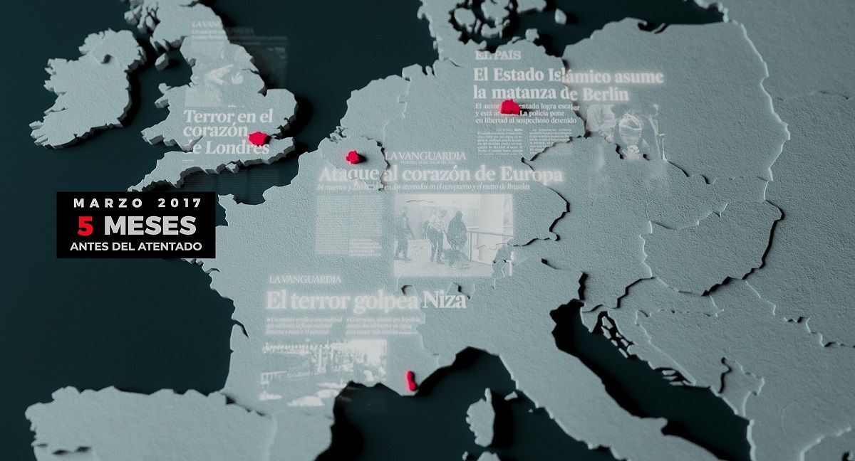 Fotograma del documental '800 metros', dedicado al atentado de las Ramblas de Barcelona de 2017. NETFLIX