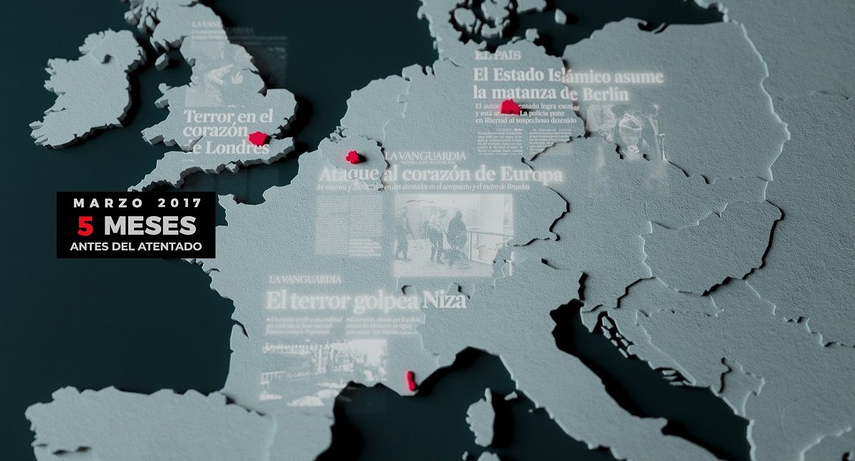 Fotograma del documental '800 metros', dedicado al atentado de las Ramblas de Barcelona de 2017. NETFLIX Fotograma del documental '800 metros', dedicado al atentado de las Ramblas de Barcelona de 2017. NETFLIX