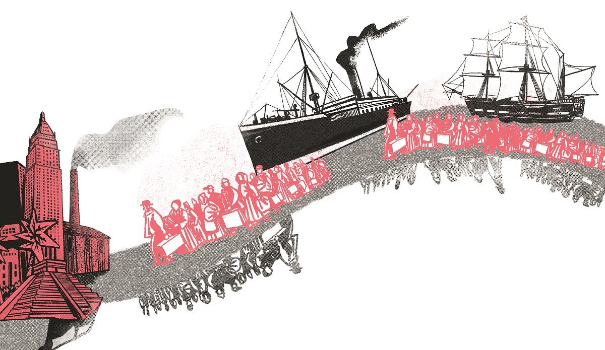 Ilustración incluida en el 'Atlas de literatura latinoamericana'. NORDICA/AGUSTÍN COMOTTO Ilustración incluida en el 'Atlas de literatura latinoamericana'. NORDICA/AGUSTÍN COMOTTO