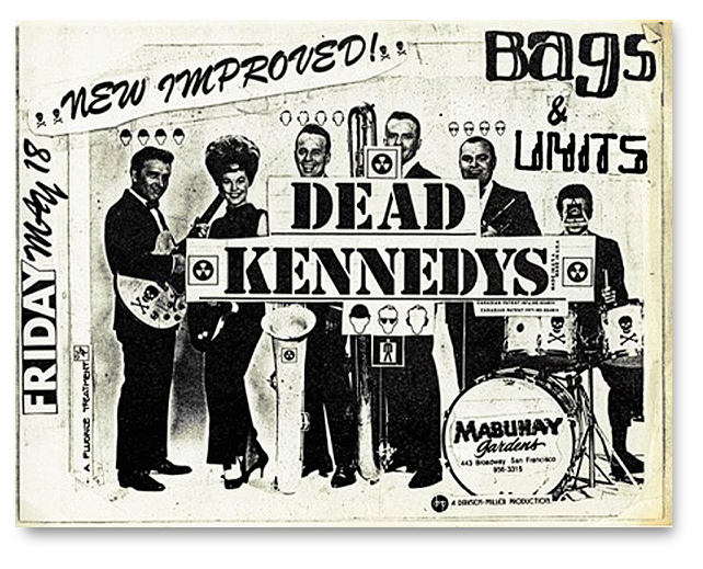 Flyer de los Dead Kennedys de 1979. ARCHIVO