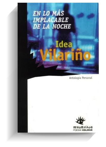 Portada del libro 'En lo más implacable de la noche', de Idea Vilariño. COLIHUE