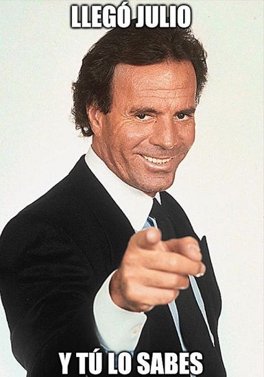 Meme de Julio Iglesias. ARCHIVO Meme de Julio Iglesias. ARCHIVO