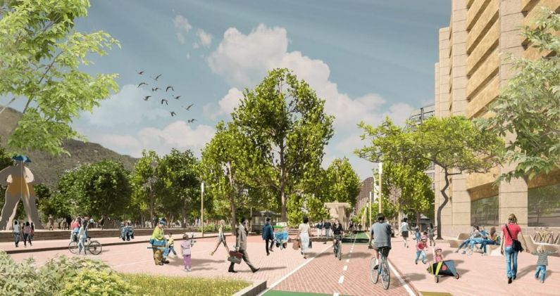 Proyecto de corredor verde en la ciudad de Bogotá. ALCALDÍA DE BOGOTÁ