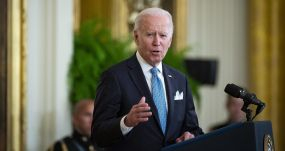 El presidente de Estados Unidos, Joe Biden, impulsor del cambio de política con Cuba, en la Casa Blanca, el 16 de mayo de 2022. EFE/AL DRAGO/POOL